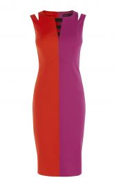 Karen Millen  two tone pencil dress at Karen Millen